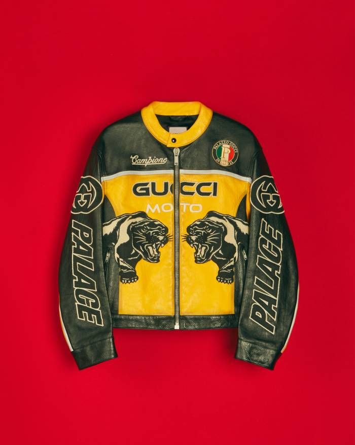ジャケット・アウター Palace PATCHY LEATHER JACKET MULTI SLN Official - Gucci x Palace Leather Jacket