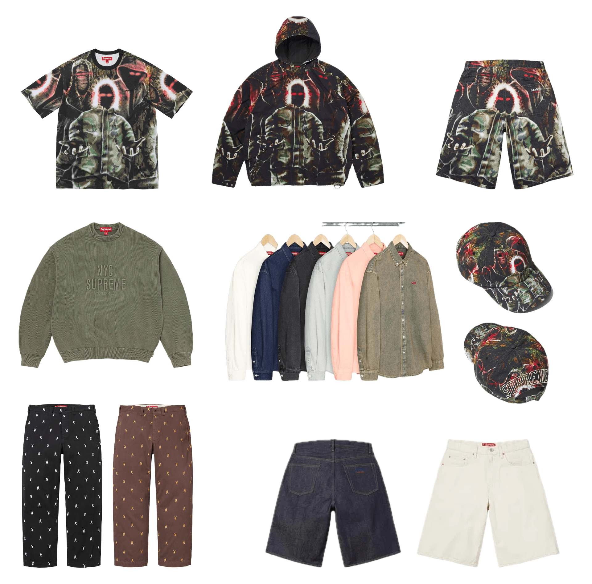 SLN Official - Supreme/Mike Kelley Zip Up Hooded Sweatshirt
