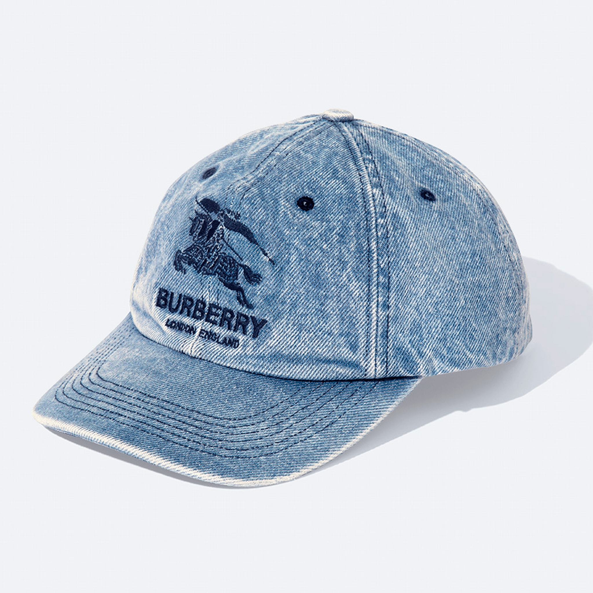 SLN Official - Supreme x Burberry Denim 6 Panel Hat