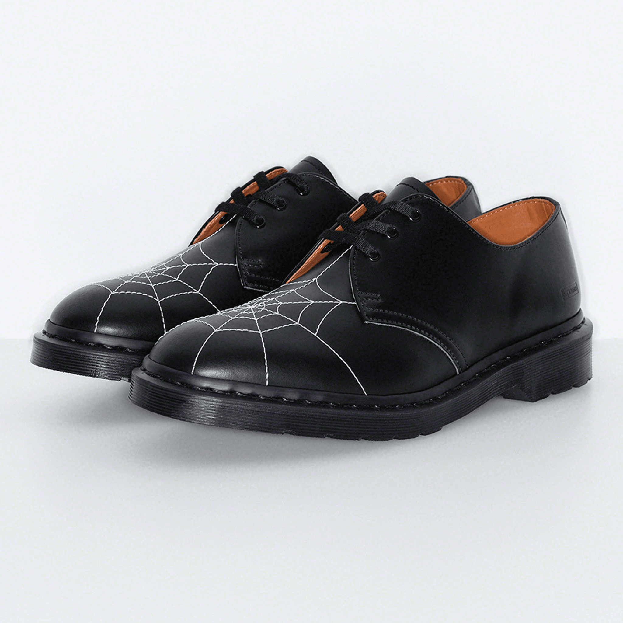 SLN Official - Supreme x Dr Martens Spiderweb 3-Eye Shoe Black