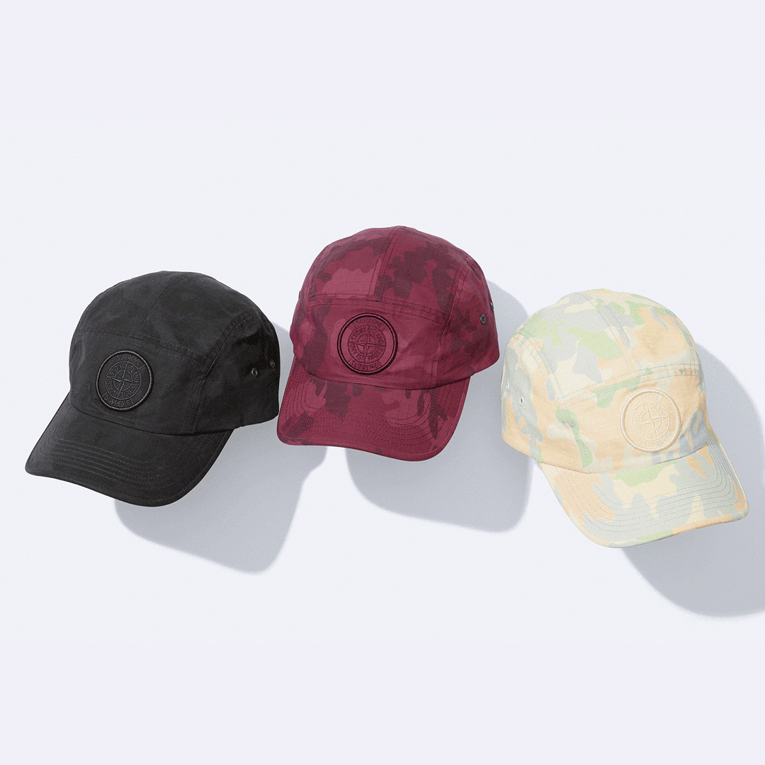 SLN Official - Supreme x Stone Island Reactive Camo Camp Cap