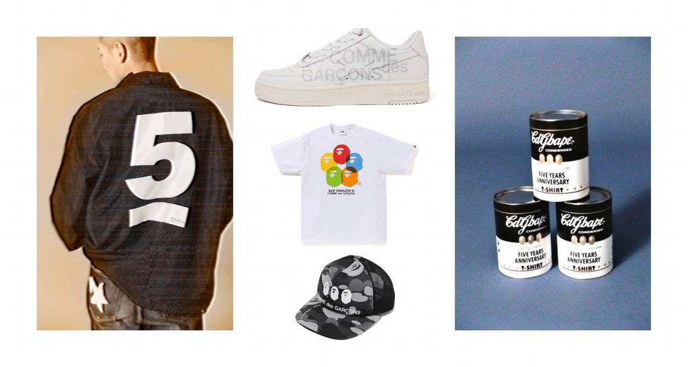 Bape x comme des garçons Osaka exclusive 5 year annniversary collaboration Bape x comme des garçons Osaka exclusive 5 year annniversary collaboration