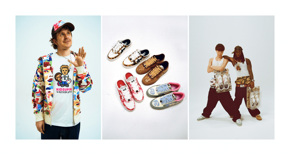 Bape x kidsuper collaboration releas details Bape x kidsuper collaboration releas details