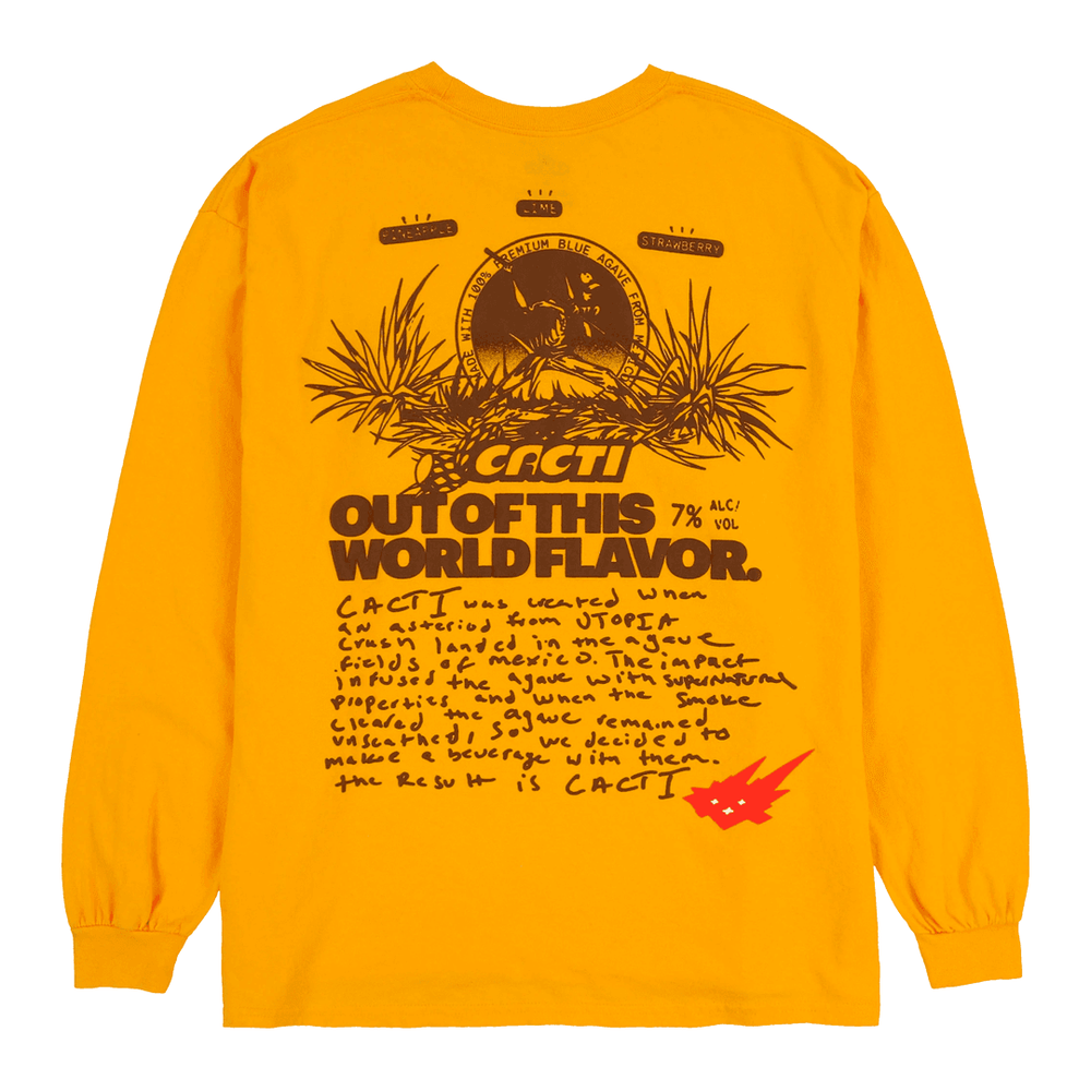 CACTI MONO SEAL HERITAGE L:S TEE travis scott cactus jacket merch release date info