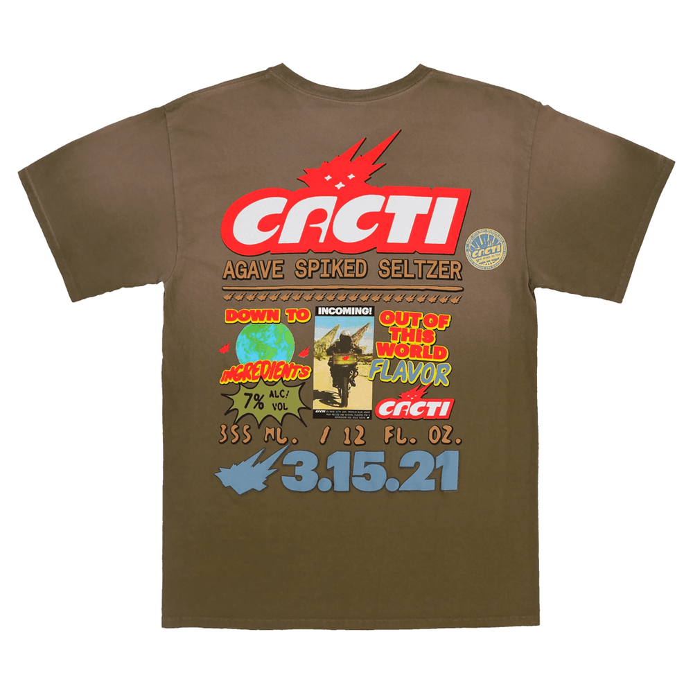 DOWN TO EARTH TEE 2 travis scott cactus jacket merch release date info