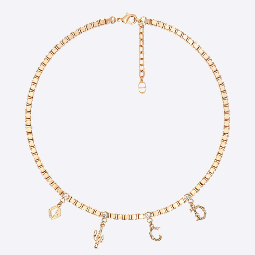 Dior x Travis Scott Cactus Jack Necklace streetwear style collab news indfo