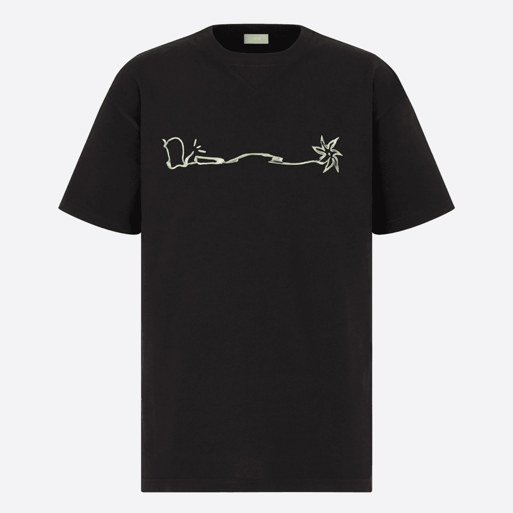Dior x Travis Scott Cactus Jack Sign Logo Tee streetwear style collab news info price
