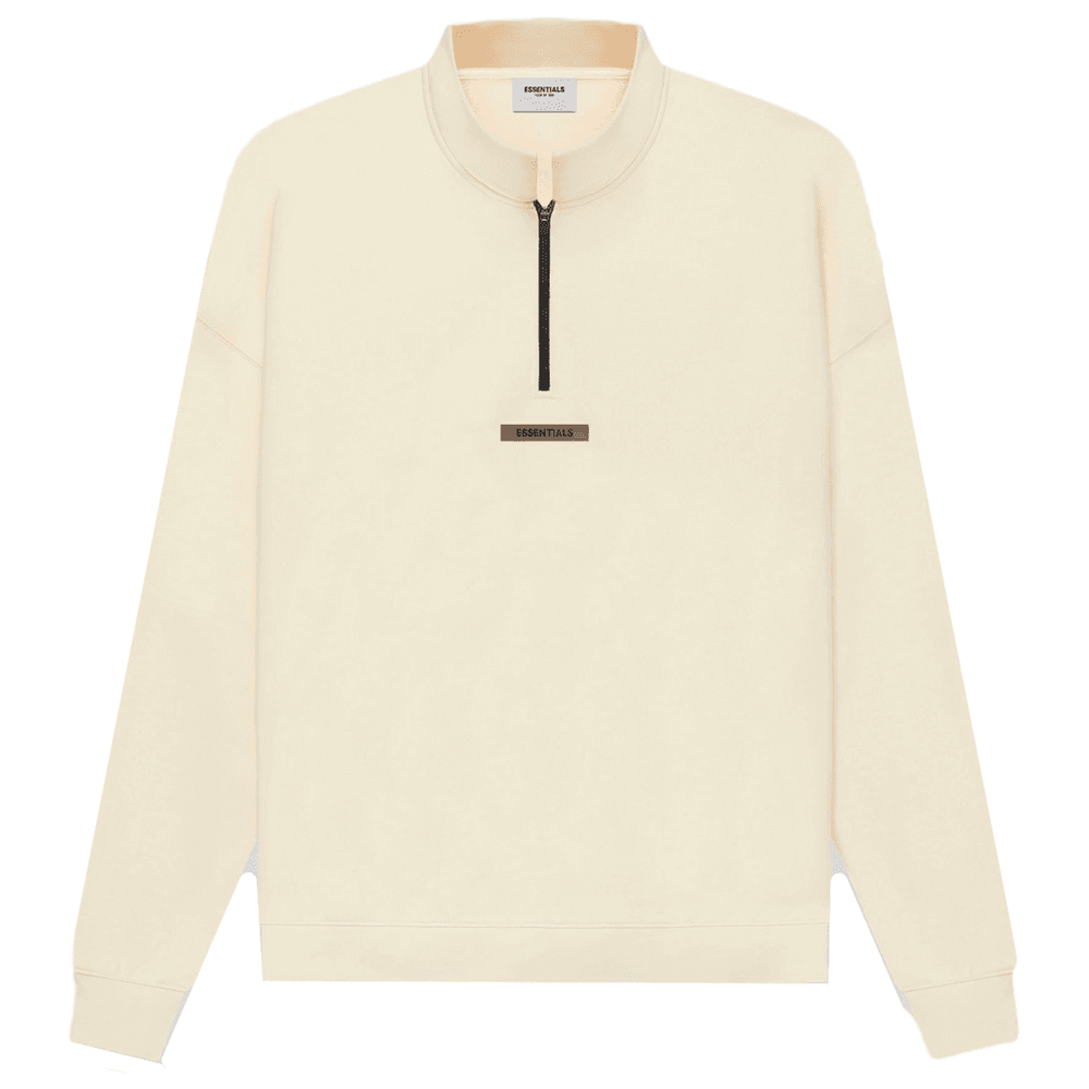 FEAR OF GOD ESSENTIALS Half Zip Sweater Cream sweatshirt release date price info