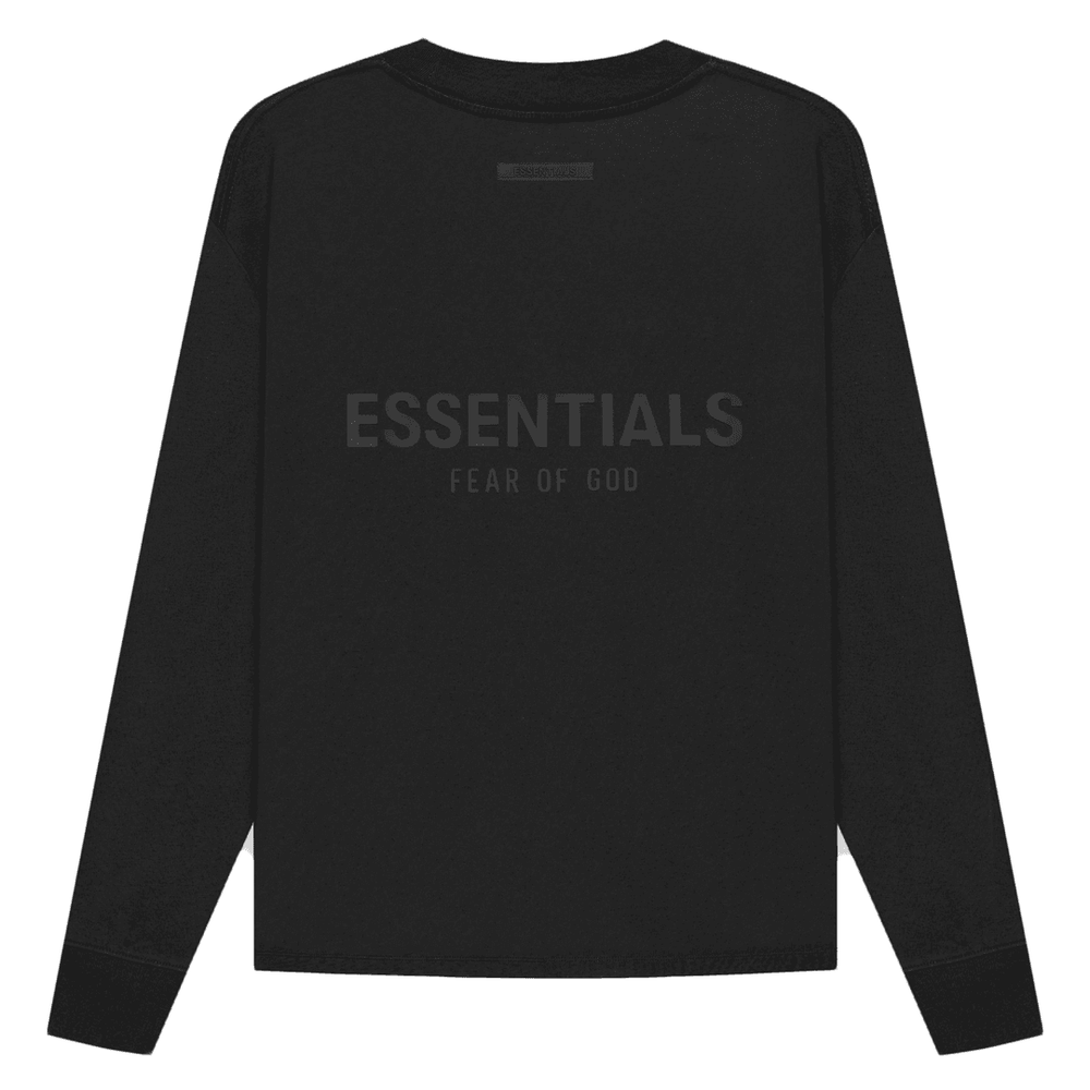 FEAR OF GOD ESSENTIALS Long Sleeve T-shirt Black hypebeast release date info streetwear