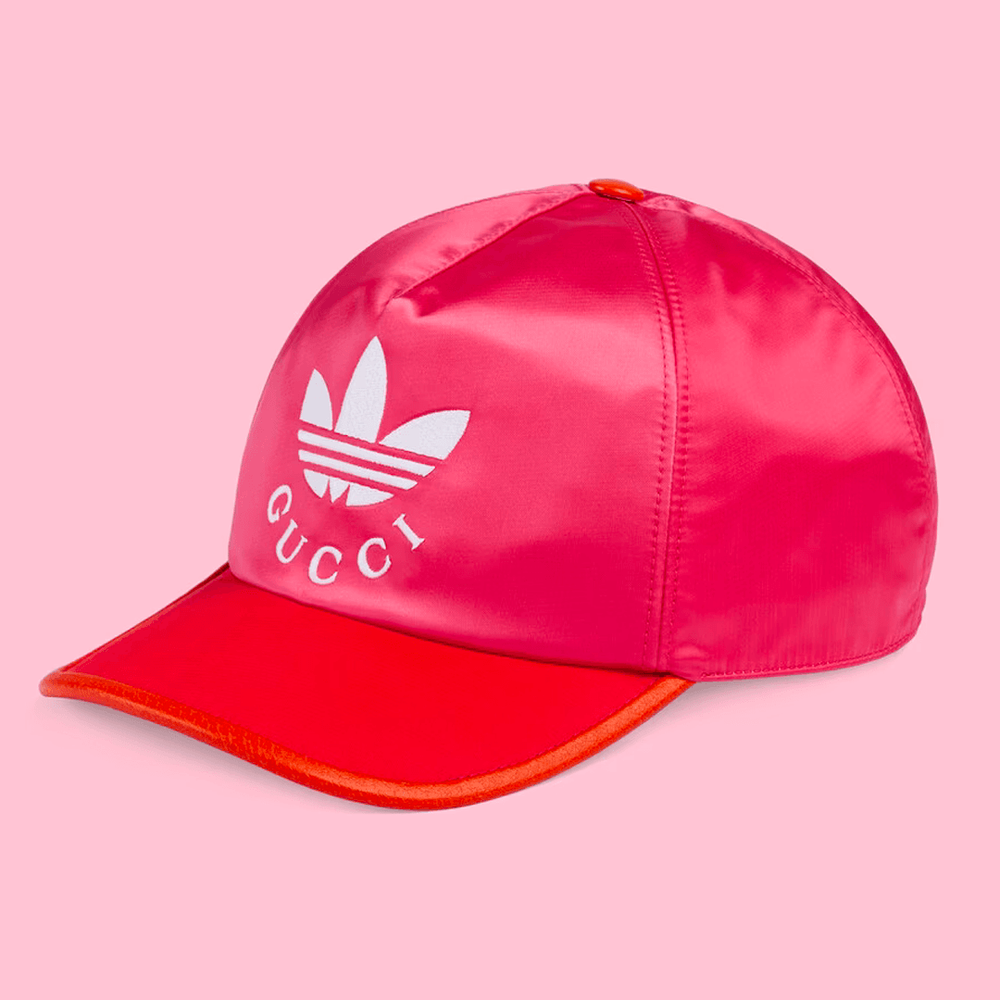 Gucci x Adidas Pink Hat streetwear style collab news info price where to buy