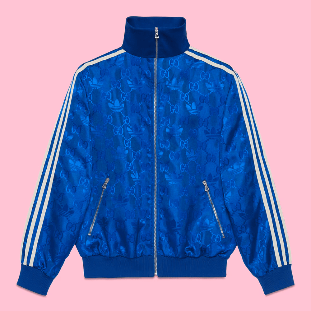 GUCCI x ADIDAS ジャケット Gucci x Adidas Viscose Zip-Up Jacket White | Hype Clothinga