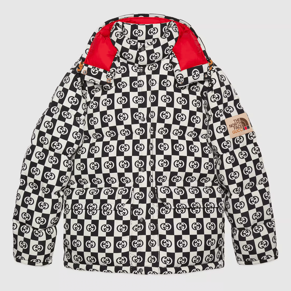 Gucci x The North Face Long Padded Jacket print streetwear info price
