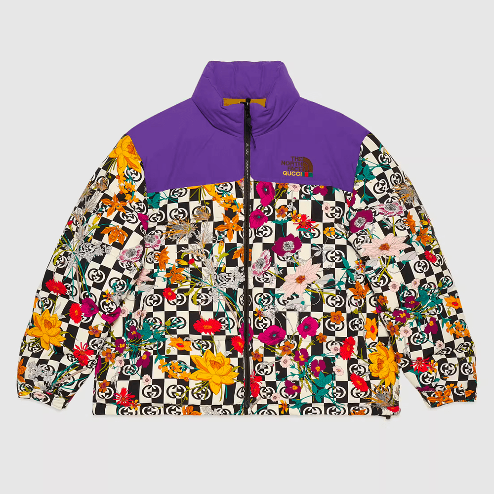 Gucci x The North Face Nuptse Jacket floral streetwear style collab news