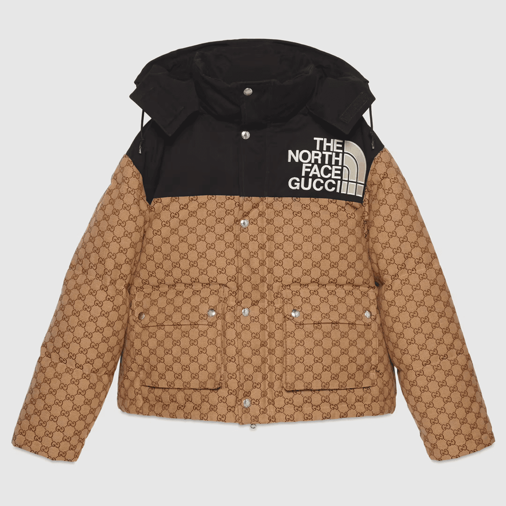 Gucci x The North Face Short Padded Jacket streetwear style info pricing info