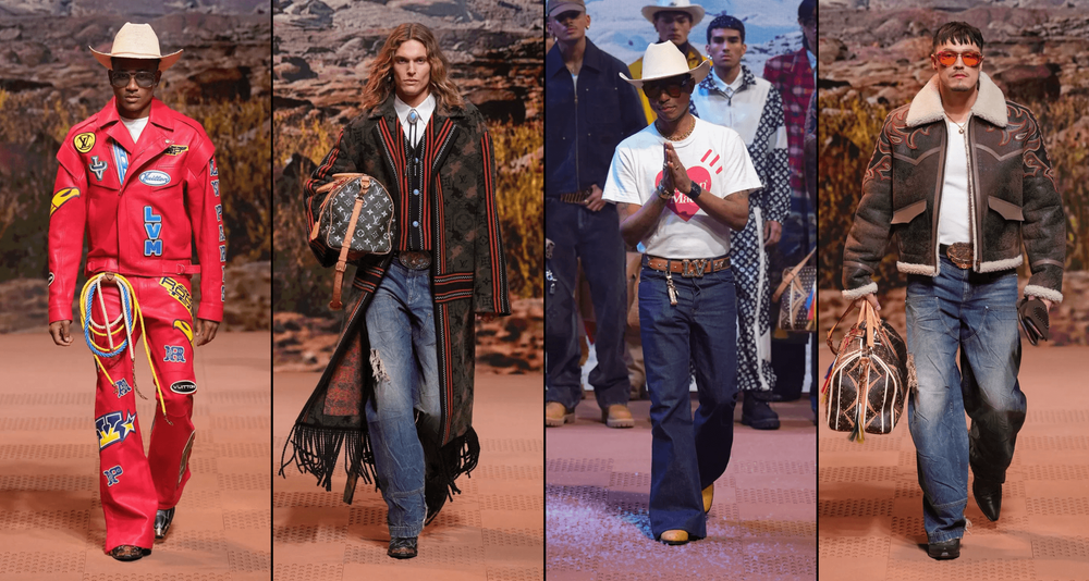 Louis Vuitton fall winter 24 menswear pharrell williams Paris fashion week pfw Louis Vuitton fall winter 24 menswear pharrell williams Paris fashion week pfw