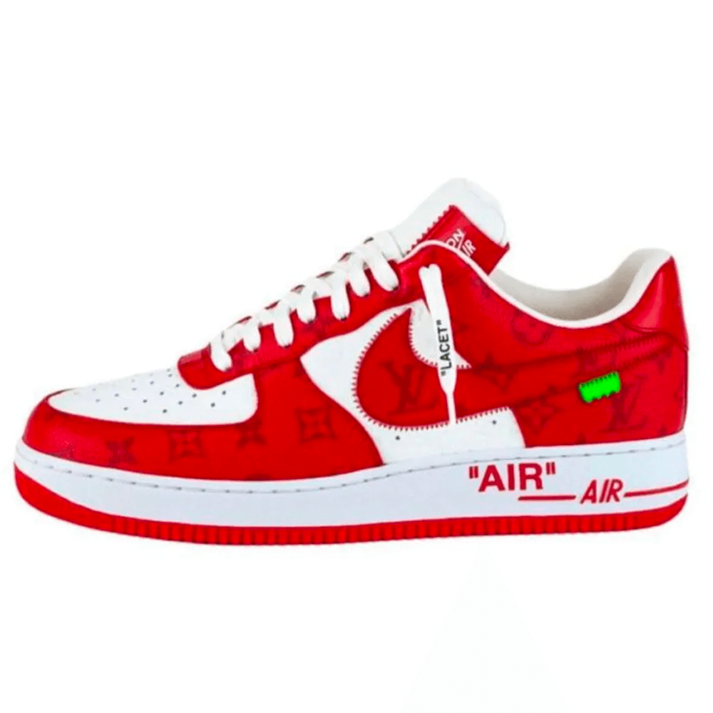 Louis Vuitton x Nike Air Force 1 sneaker news hypebeast kicks streetwear collab brand info red