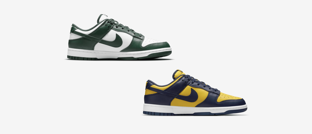 Nike Dunk Low Michigan Spartan Varsity Maize Nike Dunk Low Michigan Spartan Varsity Maize