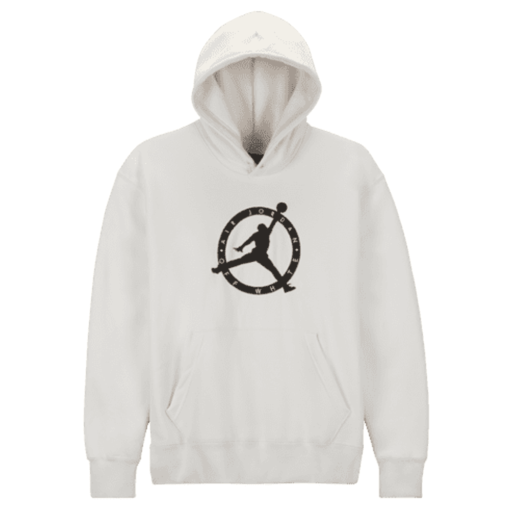 Off White x Jordan Mens Hoodie White streetwear hypebeast news collab style