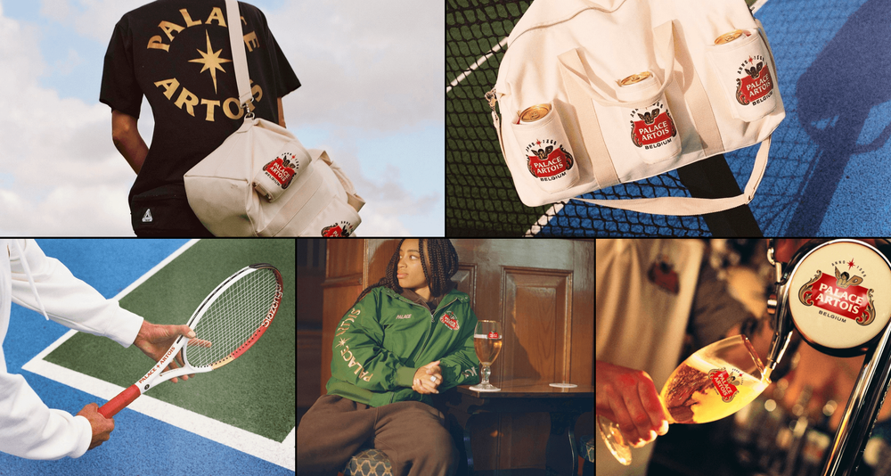 Palace x Stella Artois ss24 collaboration Palace x Stella Artois ss24 collaboration