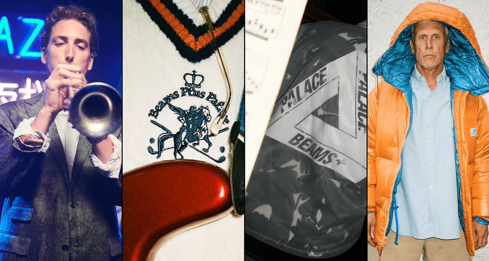 Palace x beams plus collaboration winter 24 Palace x beams plus collaboration winter 24