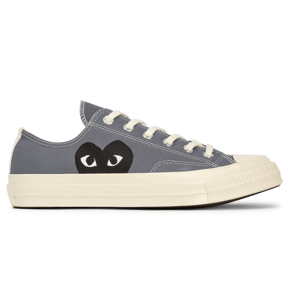 Play Comme des Garçons x Converse Black Heart Chuck Taylor All Star '70 Low (Grey) sneaker news hypebeast info kicks