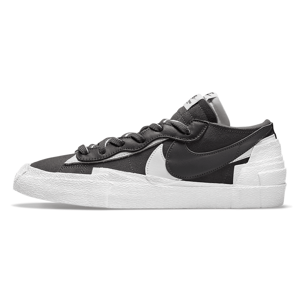 Sacai x Nike Blazer Low Black : White sneaker news release date info retailers where to buy