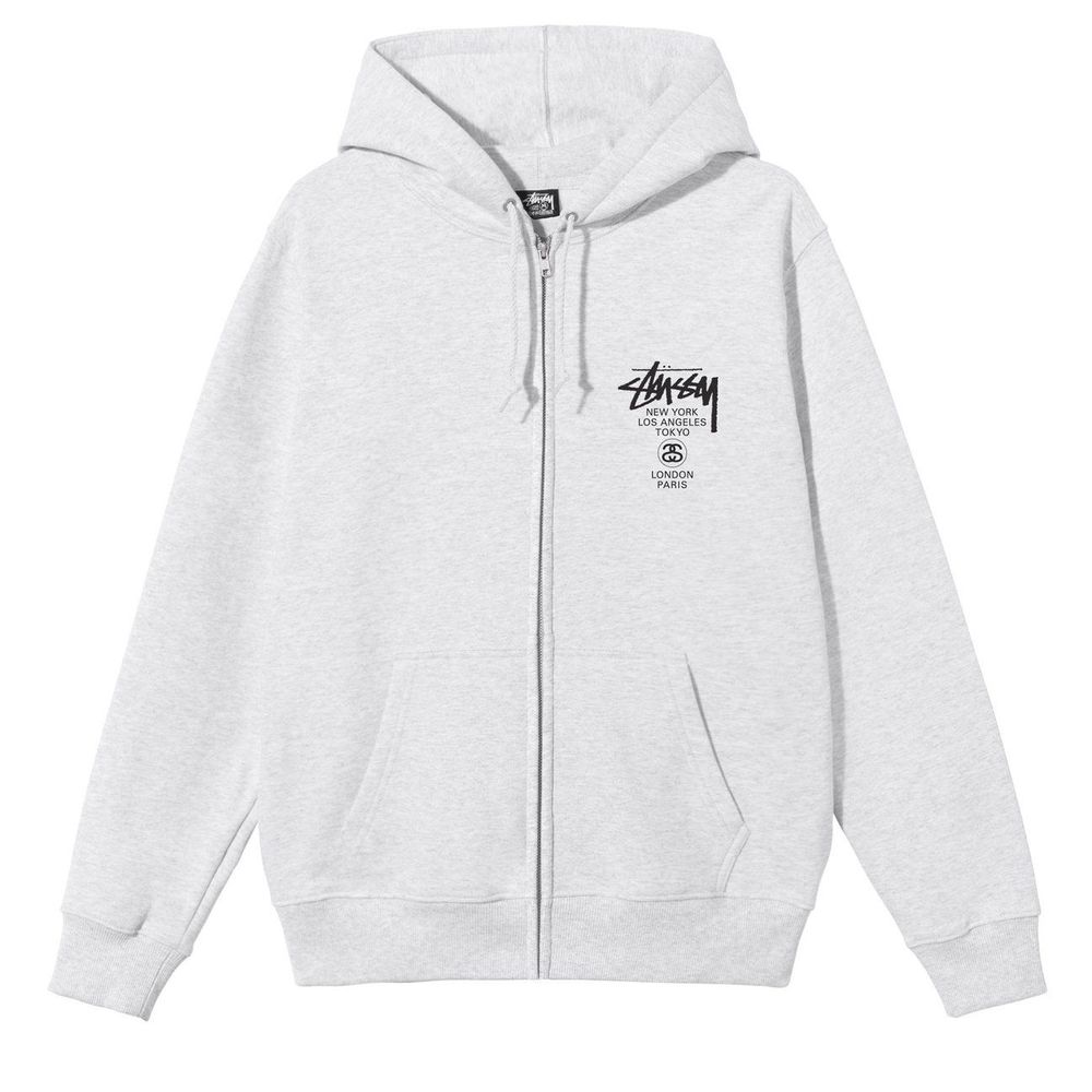 SLN Official - Stussy World Tour Zip Up Hoodie