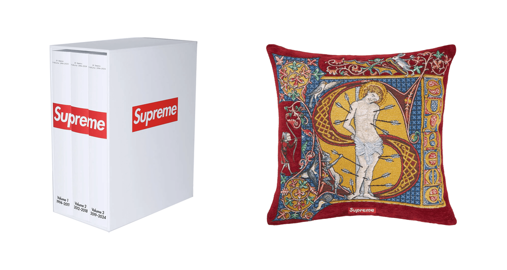 Supreme 30 years tee book anniversary photo tee pansu pillow week 11 SS24 header Supreme 30 years tee book anniversary photo tee pansu pillow week 11 SS24 header