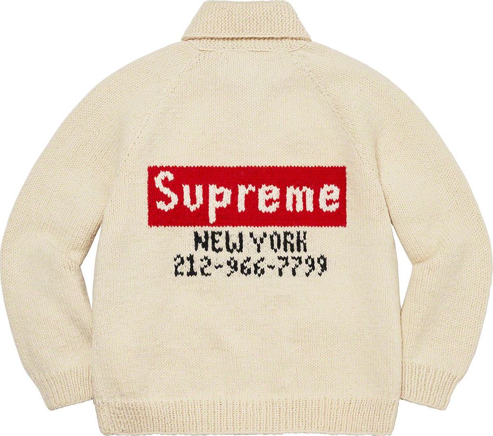 Supreme Box Logo Cowichan Sweater streetwear fashion brand outfit style hypebeast
