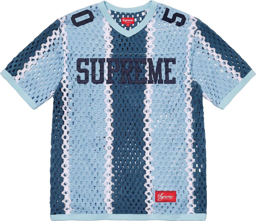 【希少】Supreme Crochet Football Jersey SLN Official - Supreme CROCHET FOOTBALL JERSEY