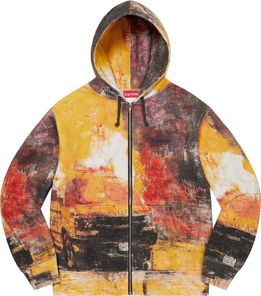 Supreme Fire Zip Hooded Sweatshirt streetwear style collab news hypebeast brand outfit