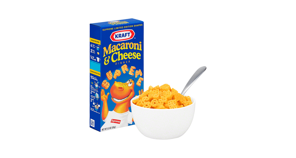 Supreme Kraft Macaroni ss22 Spring summer 2022 droplist retails resell Supreme Kraft Macaroni ss22 Spring summer 2022 droplist retails resell