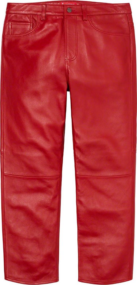 Supreme Leather 5 Pocket Jean streetwear style collab news info hypebeast brand