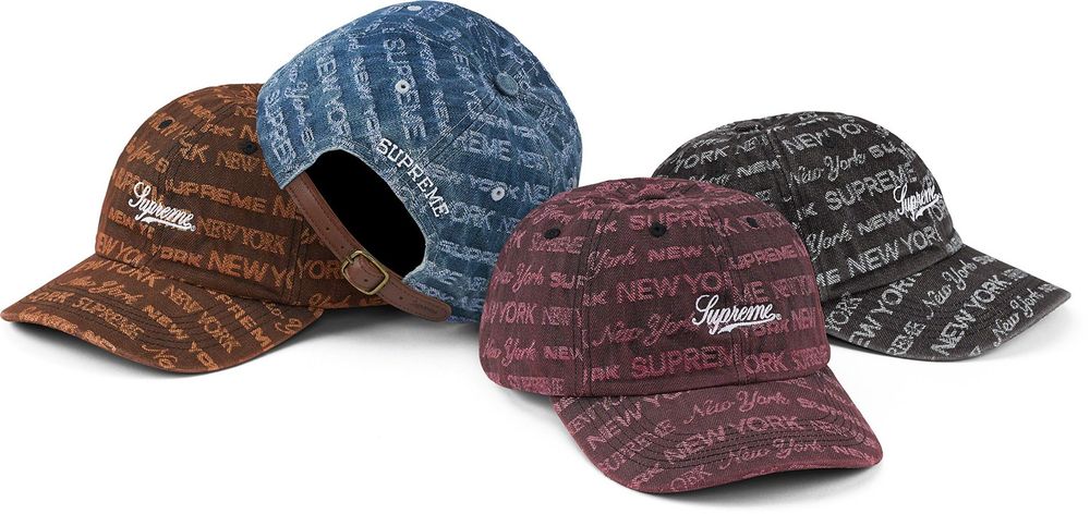 Supreme Multi Type Jacquard Denim 6 Panel streetwear style collab news info price