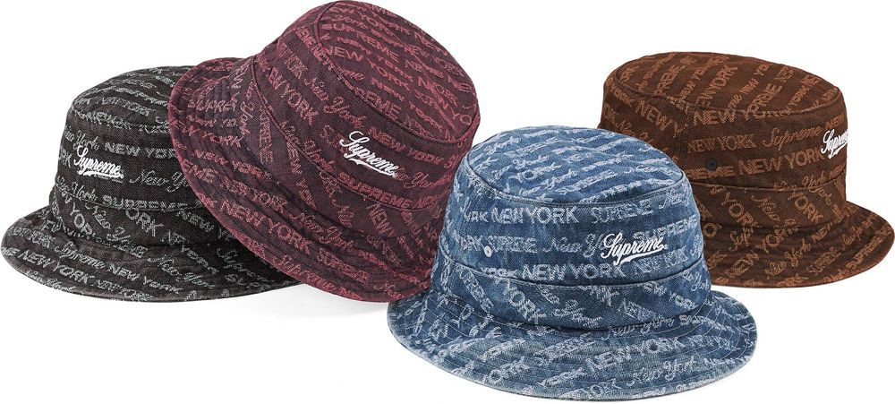 Supreme Multi Type Jacquard Denim Crusher streetwear style collab news info price