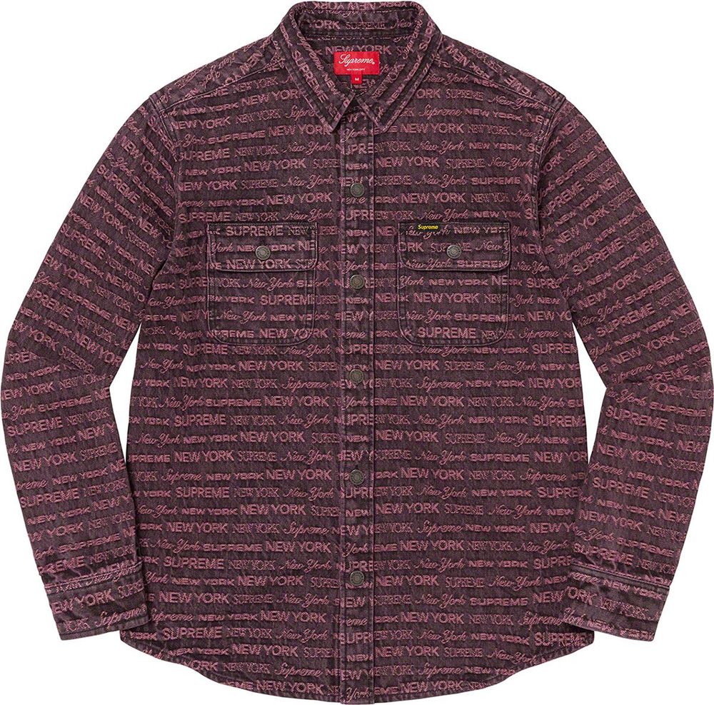 Supreme Multi Type Jacquard Denim Shirt streetwear style hypebeast brand news