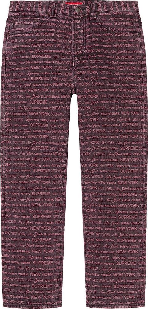Supreme Multi Type Jacquard regular Jean streetwear style collab news info hypebeast brand