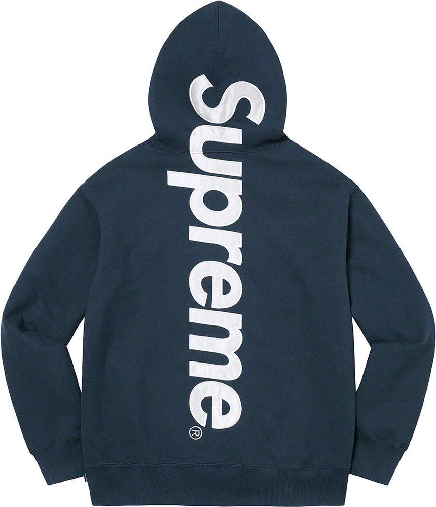 トップス Supreme Satin Appliqu Hooded Sweatshirt SLN Official - Supreme Satin Applique Hooded Sweatshirt