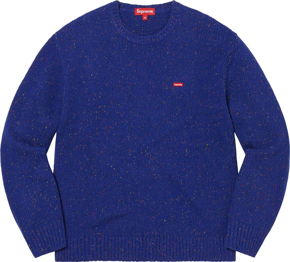 Supreme Small Box Speckle Sweater streetwear fashion brand outfit style hypebeast