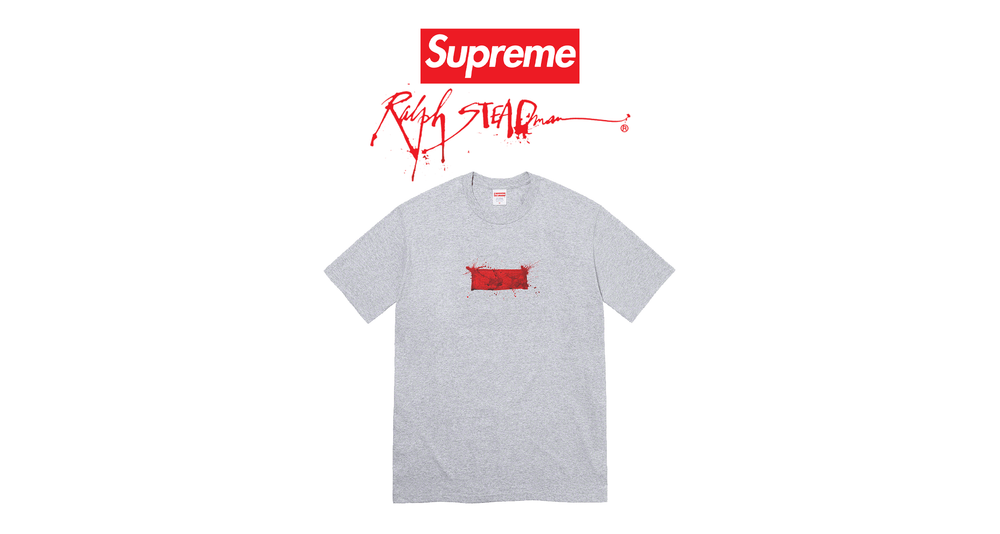 Supreme Spring tees 2022 Lil Kim Ralph Steadman box logo tee droplist retail resell Supreme Spring tees 2022 Lil Kim Ralph Steadman box logo tee droplist retail resell