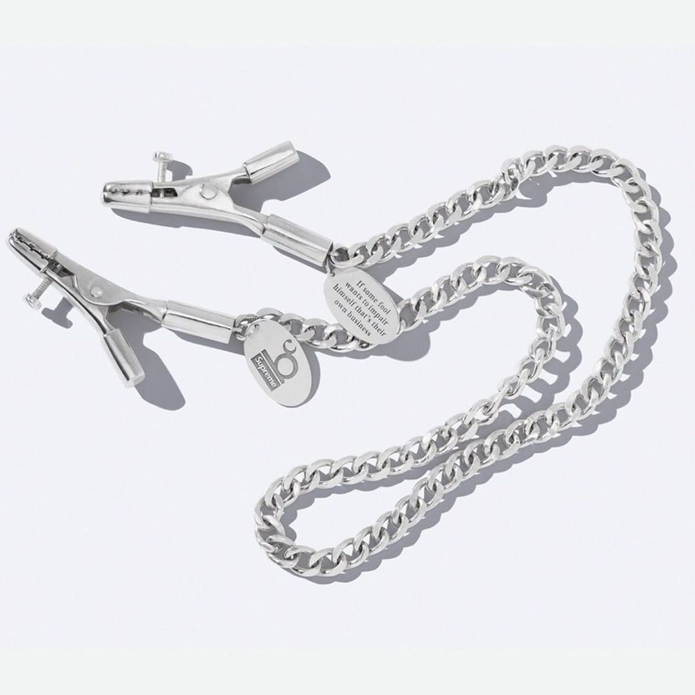 Supreme x Bernadette Corporation Nipple Clamps streetwear fashion style news