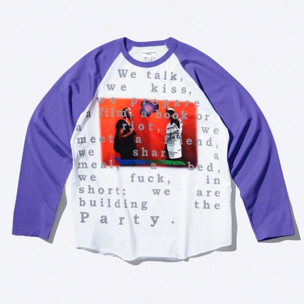Supreme x Bernadette Corporation Raglan Top streetwear t shirt collab tee