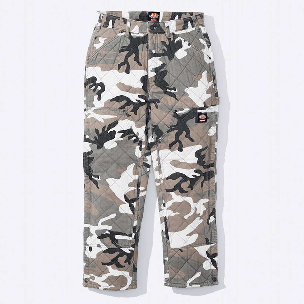 Supreme x Dickies Quilted Denim Work Pant Streetwear style collab news fashion brand hype