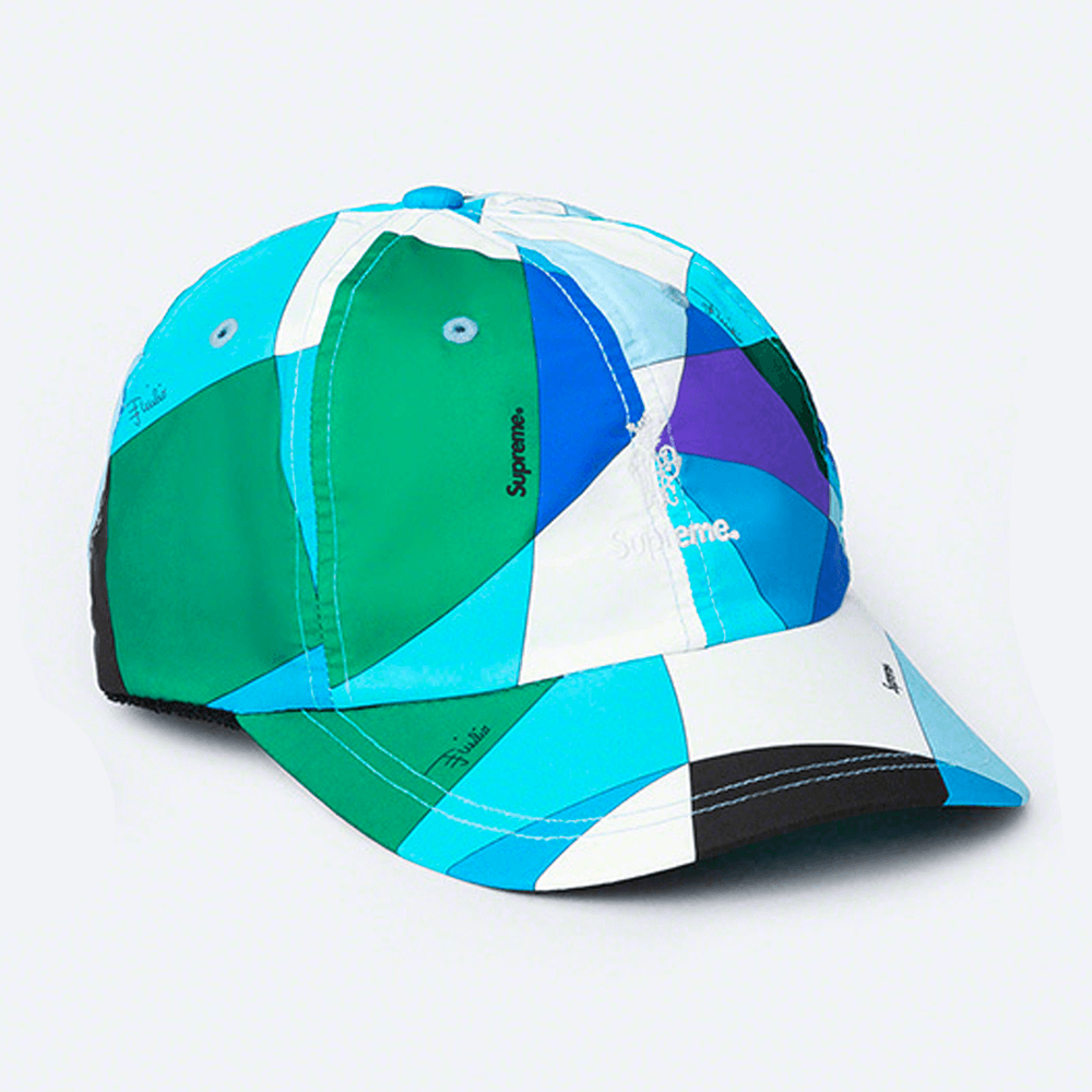 Supreme x Emilio Pucci 6 Panel Hat release date price resell hypbeast culture streetwear designer brand