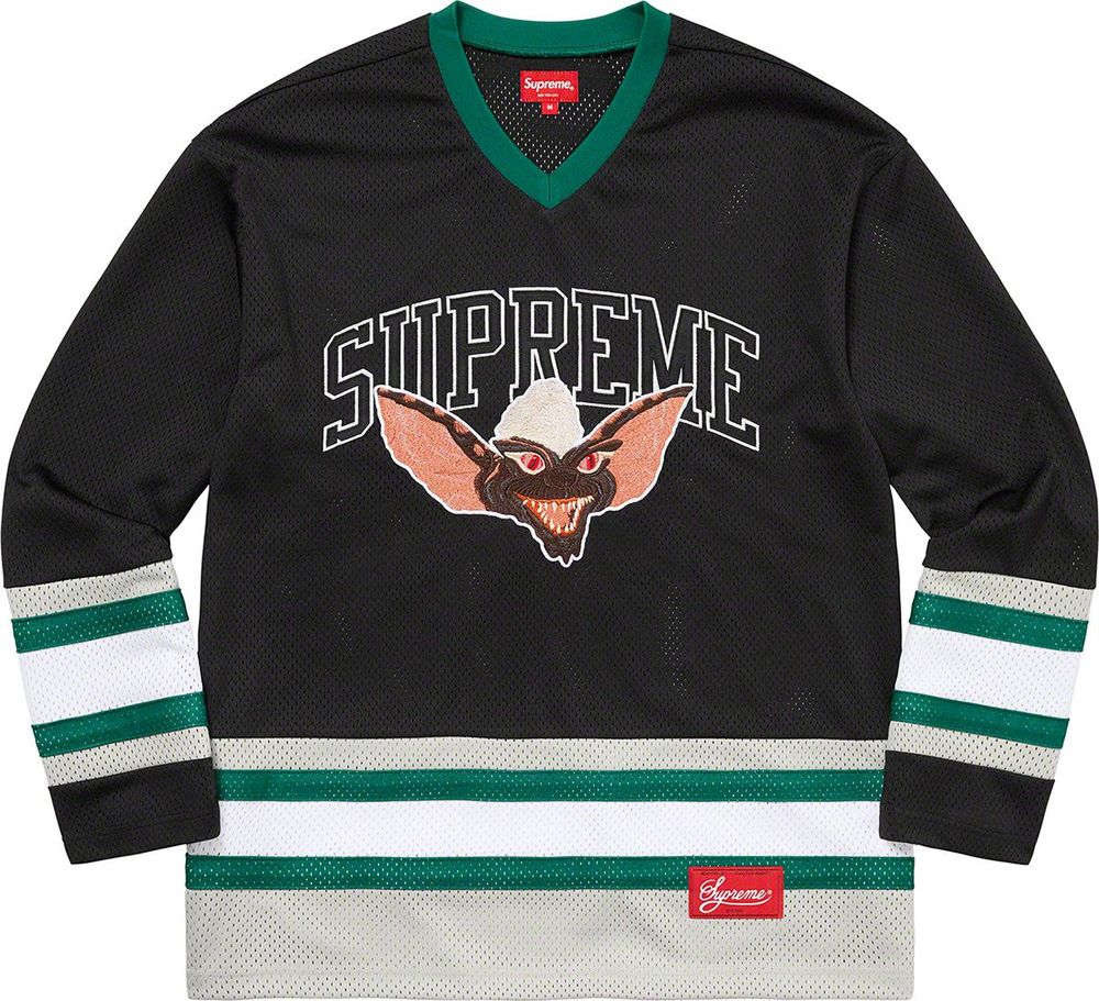 Supreme x Gremlins Hockey Jersey streetwear fashion brand outfit style hypebeast