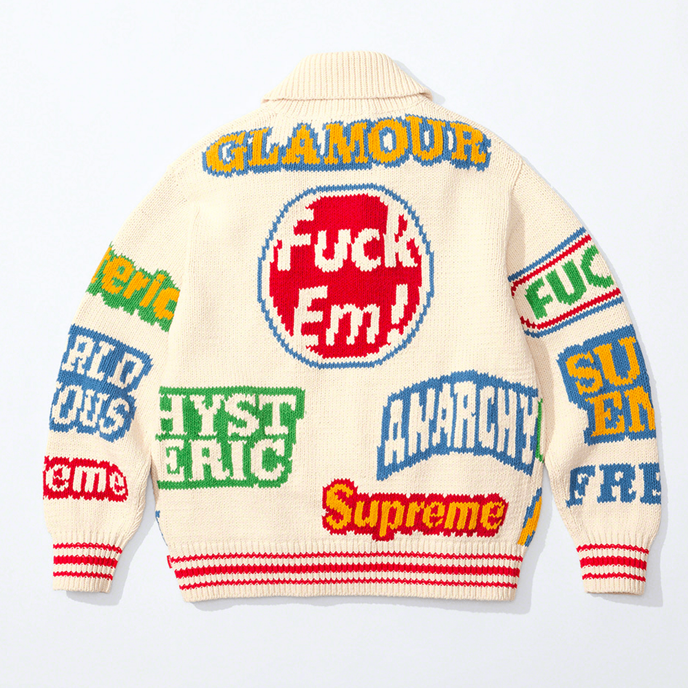 Supreme x Hysteric Glamour Logo Zip Up Sweater hypebeast release date info news