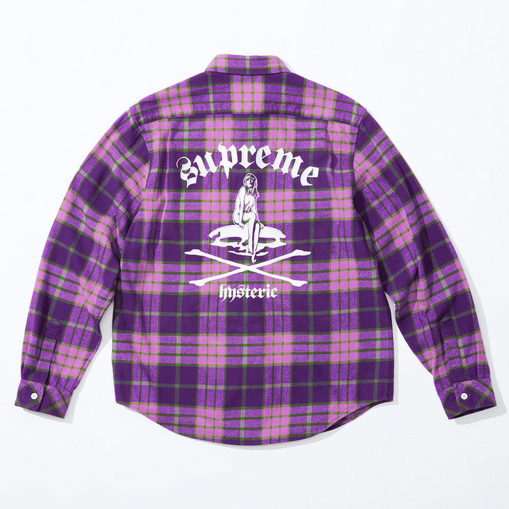 SLN Official - Supreme Hysteric Glamour Plaid Flannel Shirt