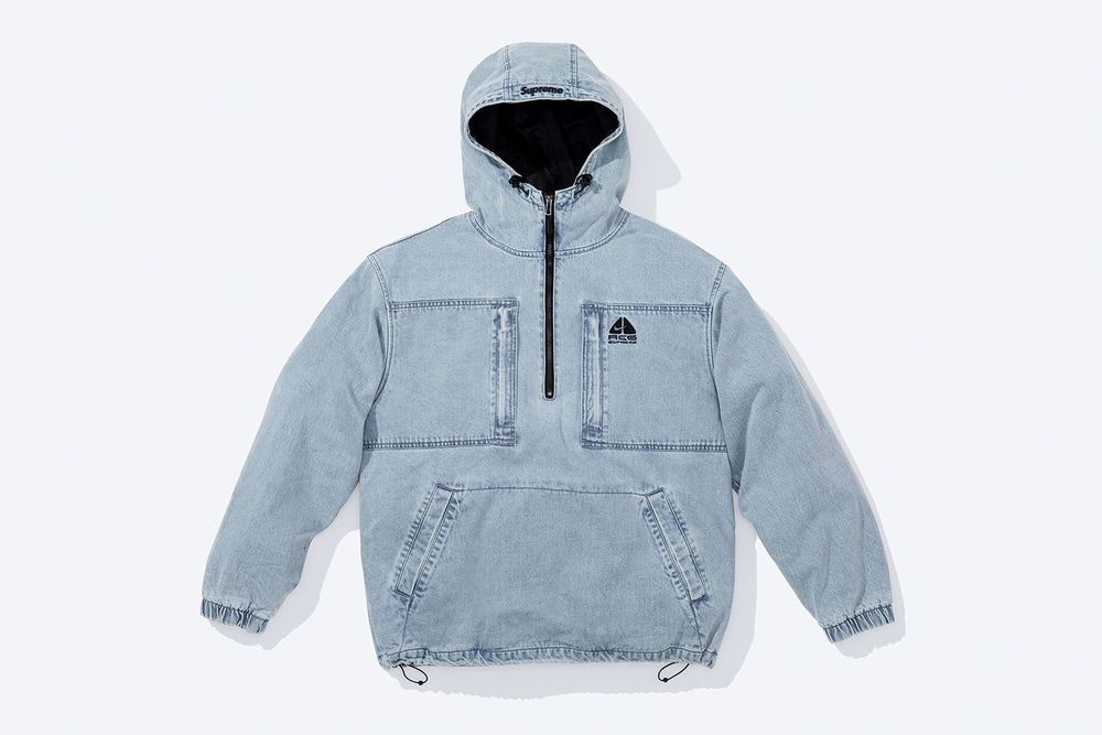 Supreme x Nike ACG Denim Pullover streetwear style collab fashio news brand