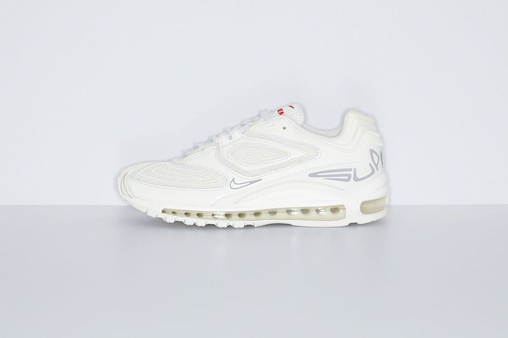Supreme x Nike Air Max 98 TL White sneakerhead hypebeast collab fashion style news