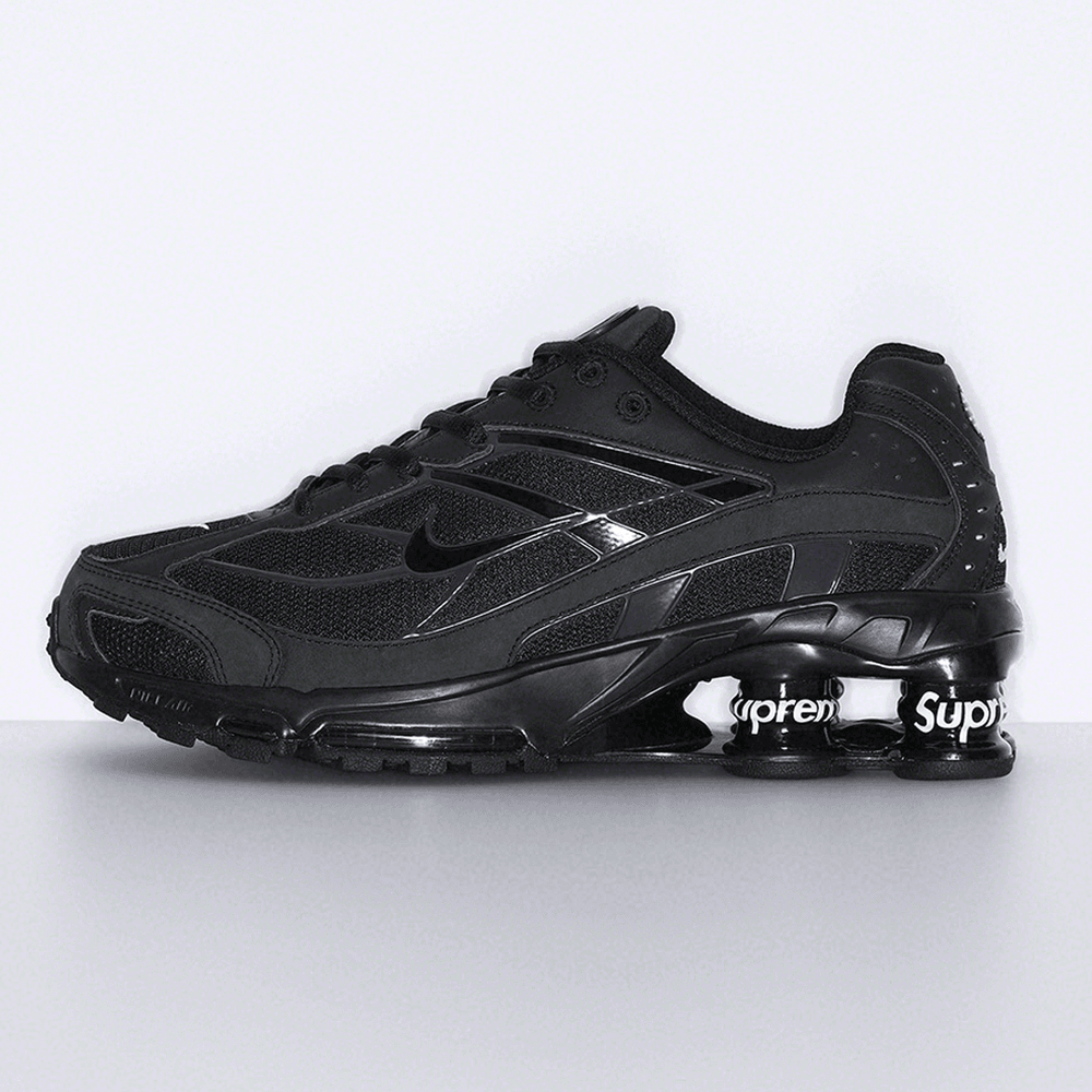 Supreme x Nike Shox Ride 2 Black streetwear sneakers hypebeast fashion style news